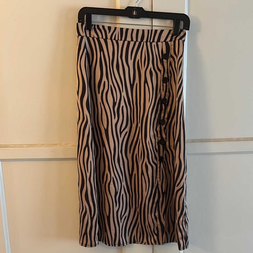 Stylish Zebra Print Skirt